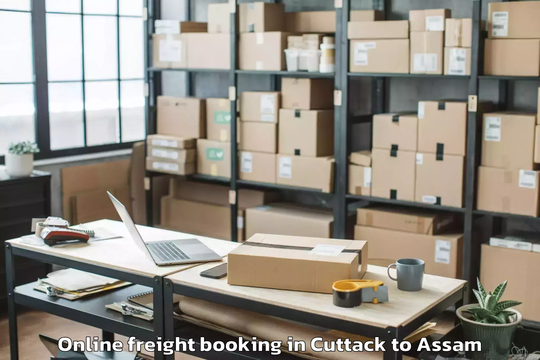 Top Cuttack to Dispur Online Freight Booking Available